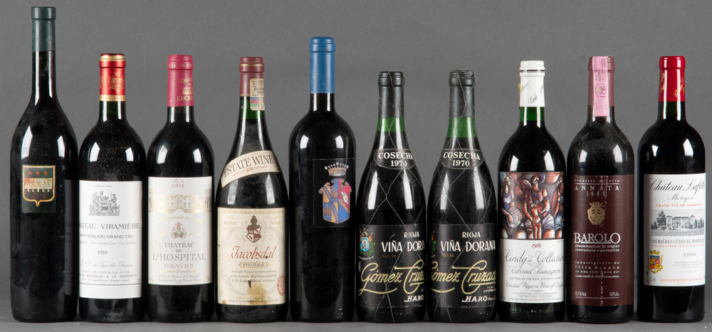 Eine ca. 2.200 Flaschen umfassende, bedeutende, alte Sammlung erlesener Weine, meist Rotweine, - Image 53 of 260