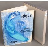 Marc Chagall (1887-1985). „Bible“. Gebundene Doppelausgabe mit Bibel-Illustrationen mit insgesamt