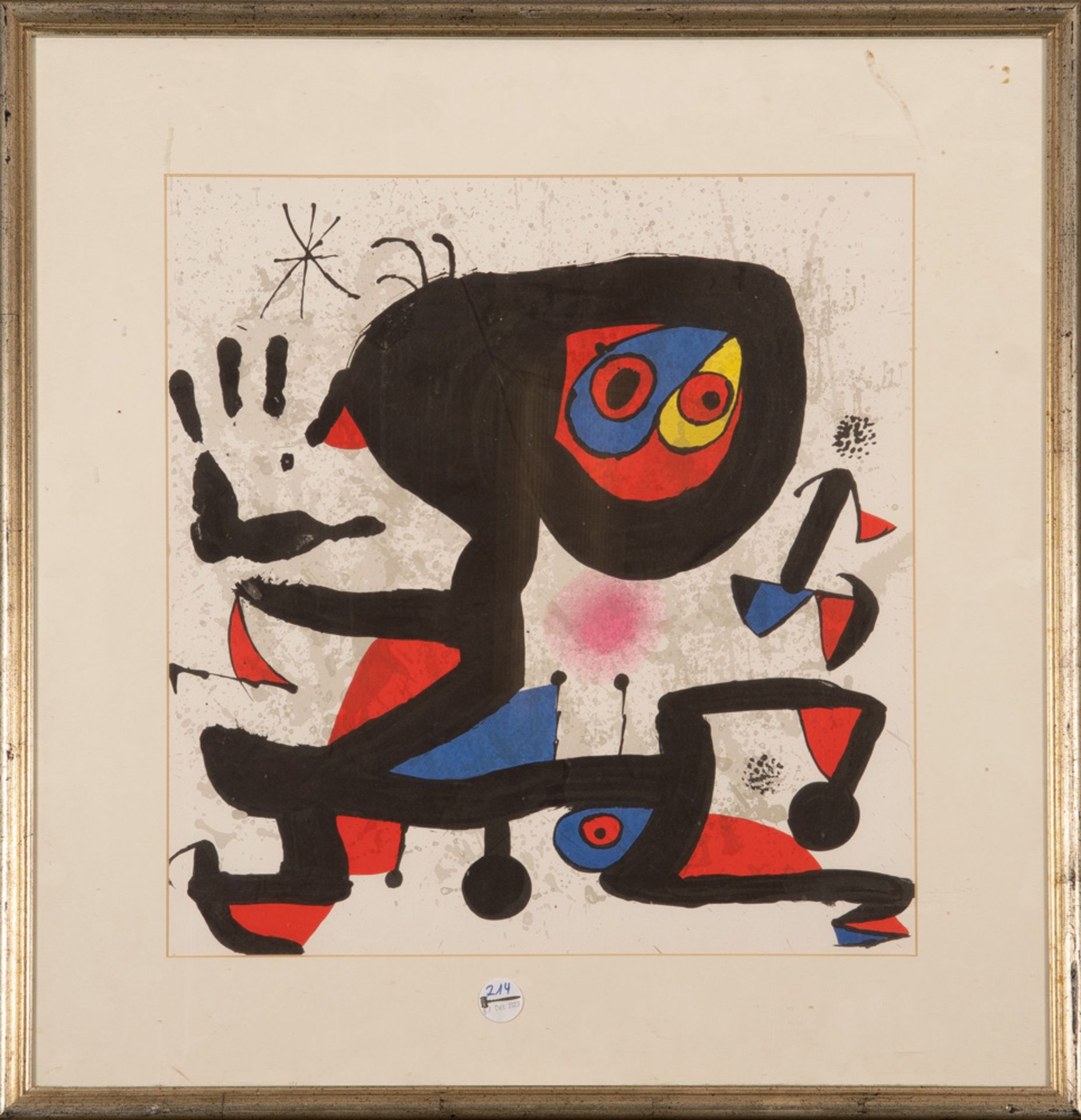 Joan Miró (1893-1983). Plakat für die UNESCO „Droits de l'homme“ (1974). Farblithographie, 8.500