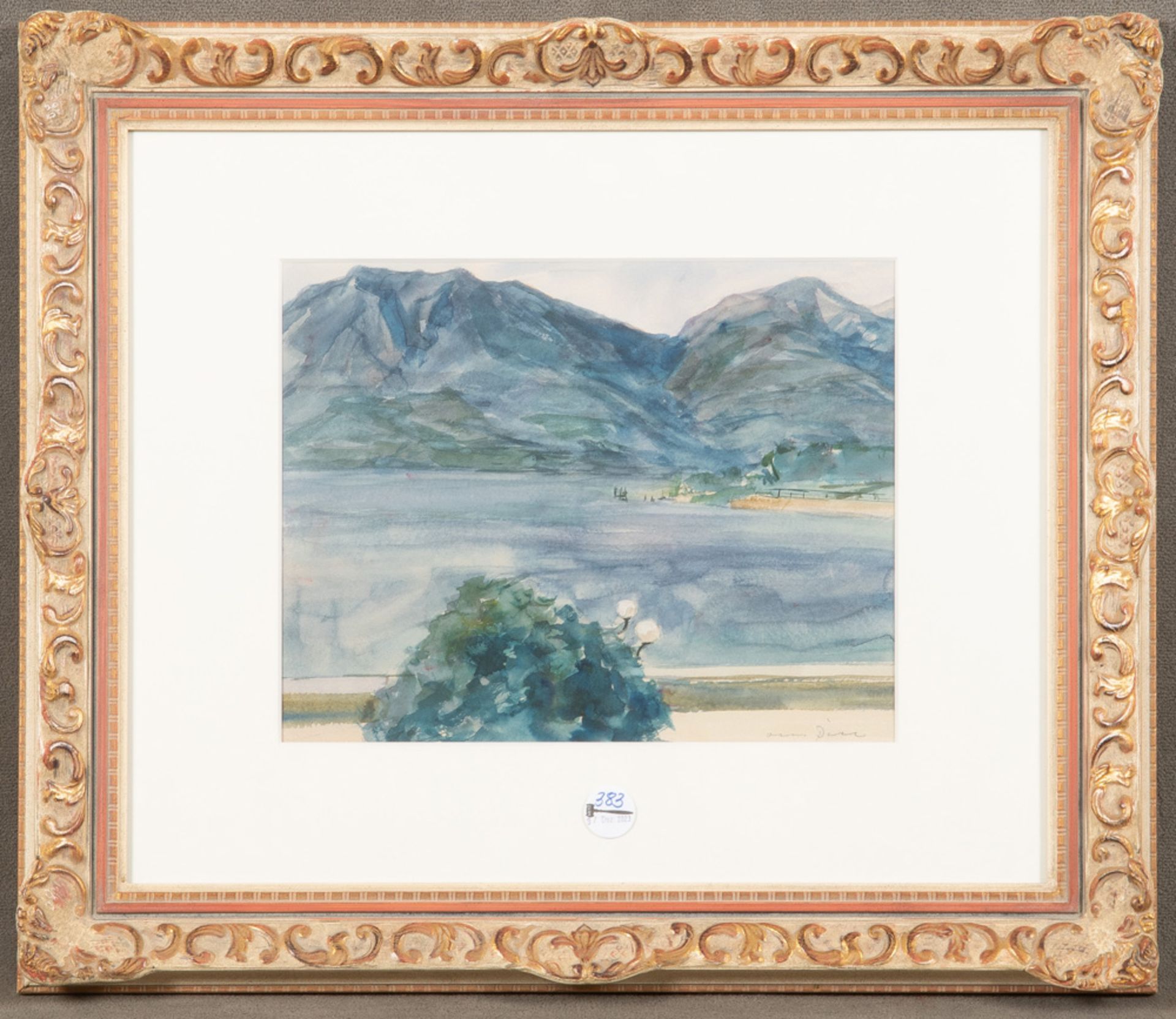 Otto Dill (1884-1957). „Am Lago Maggiore“. Aquarell/Papier, re./u./sign./dat. 1933, 29 x 37 cm.