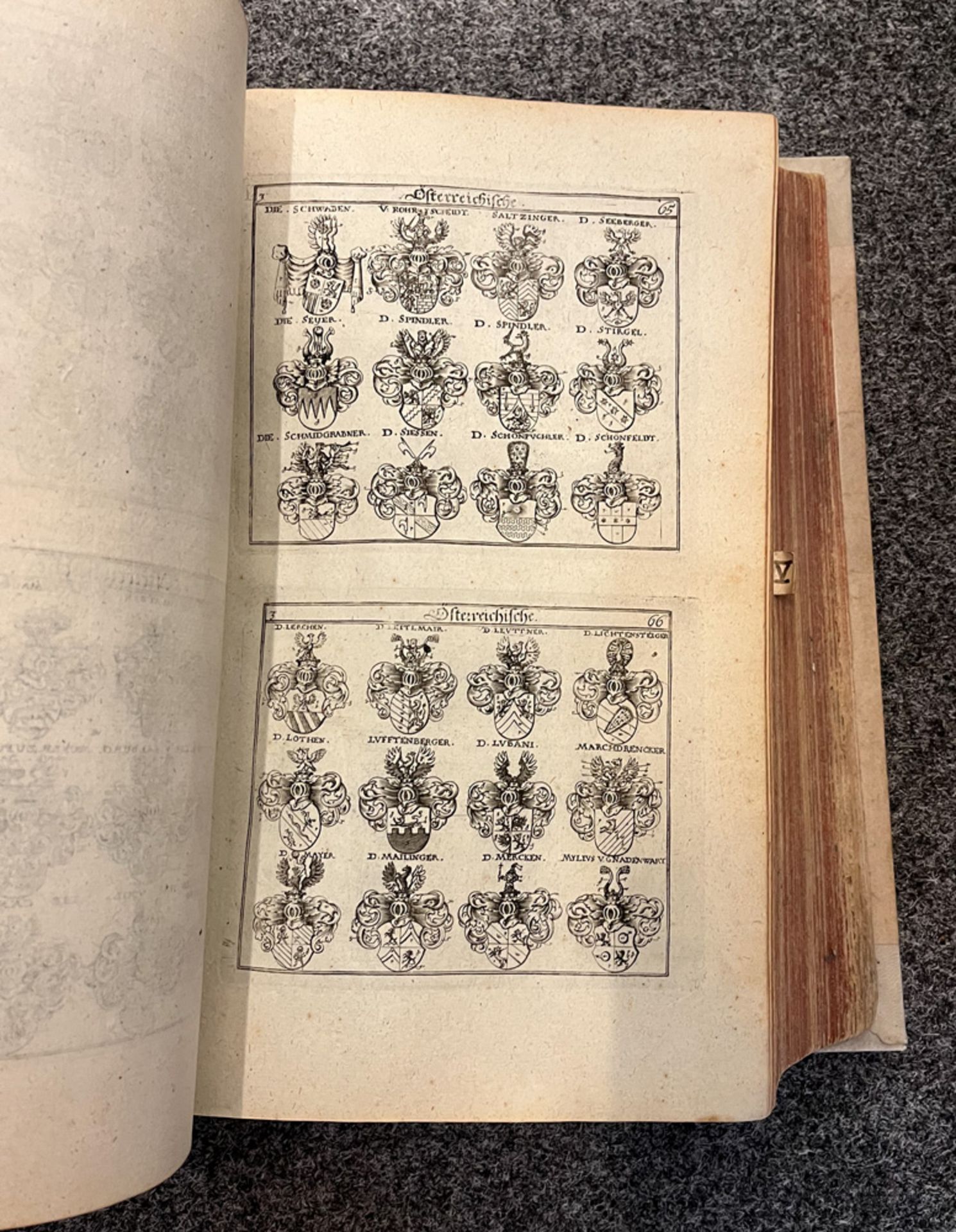 Fünf Bücher: Siebmacherisches Wappenbuch in sechs Teilen, Nürnberg 1734 (neu gebunden); drei - Image 8 of 16
