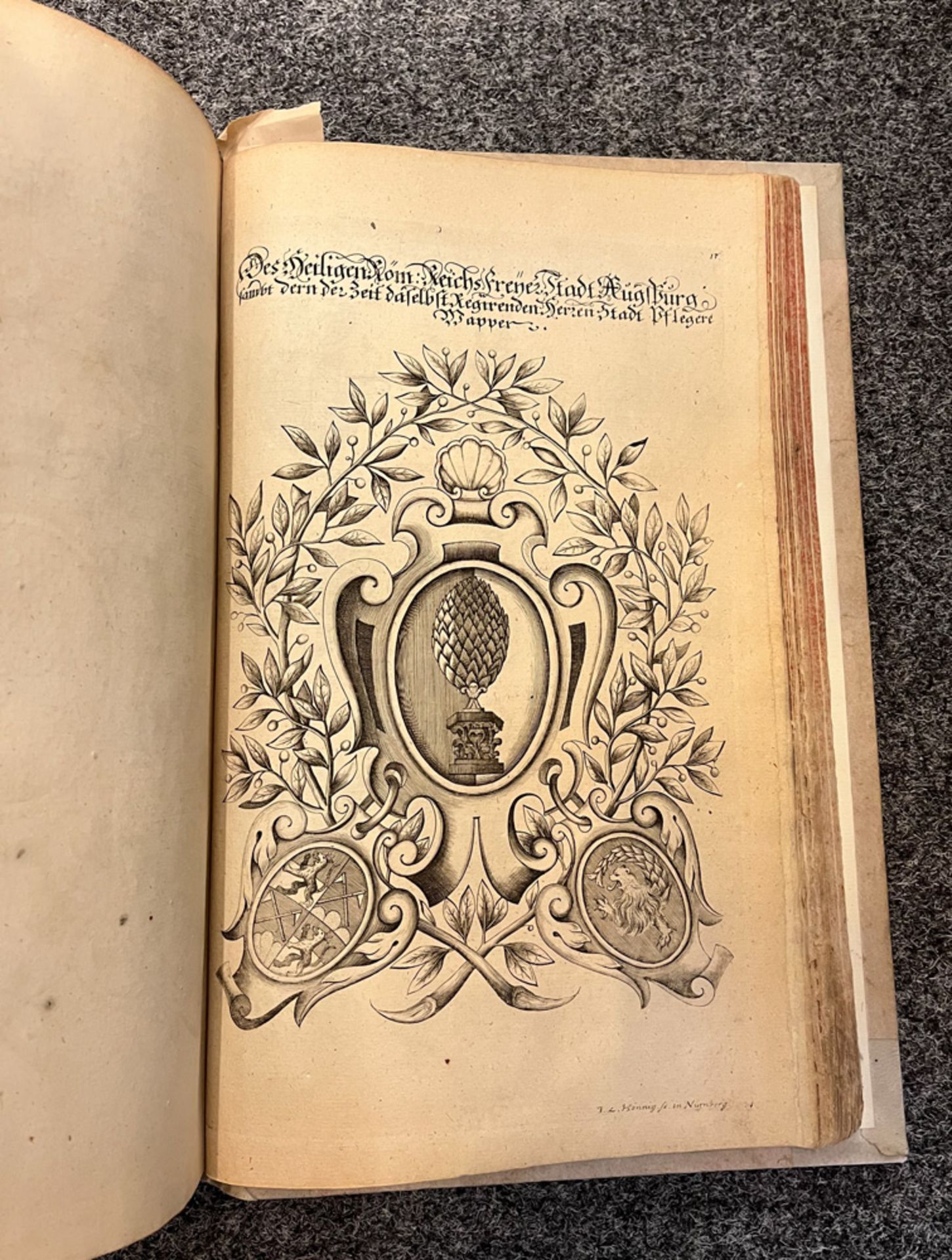 Fünf Bücher: Siebmacherisches Wappenbuch in sechs Teilen, Nürnberg 1734 (neu gebunden); drei - Image 13 of 16