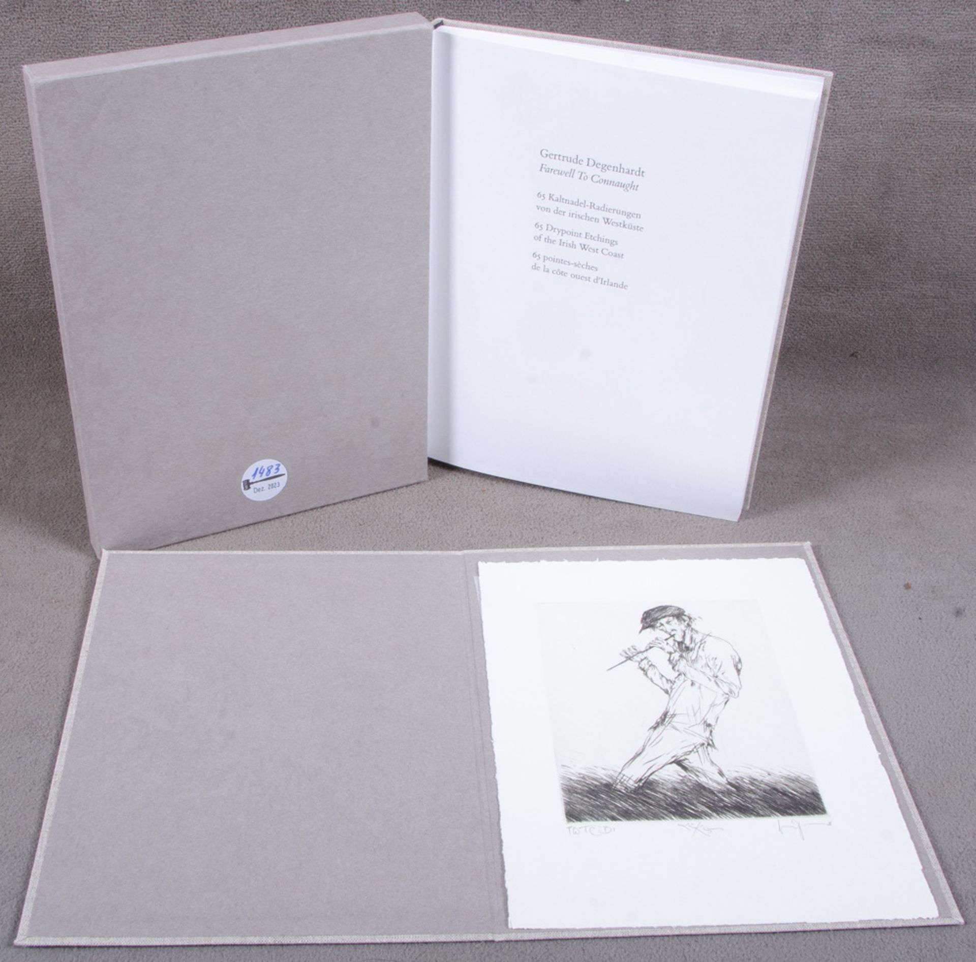 Gertrude Degenhardt (*1940). „Farewell to Connaught“ mit 65 lithographierten Kaltnadelradierungen