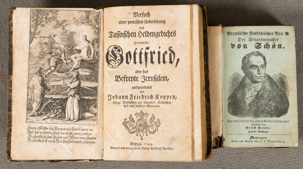 Ernst Reyde, „Preußische Volksbücher Nro. 9 Der Staatsminister von Schön“, 2. Aufl., Königsberg o.
