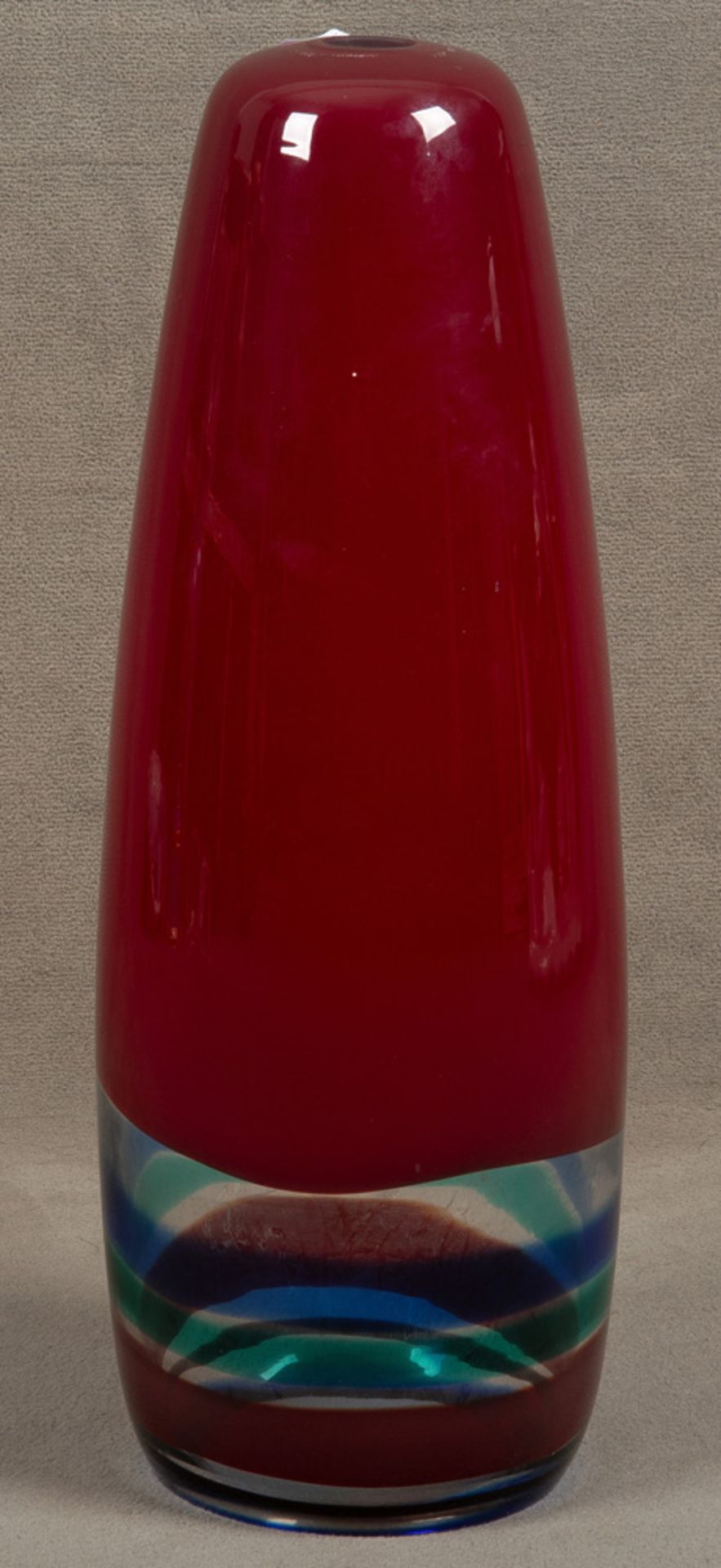 Deckenlampe. Murano, Venini, Massimo Vignelli (1931-2014) dat. 1956. Farbloses Glas,