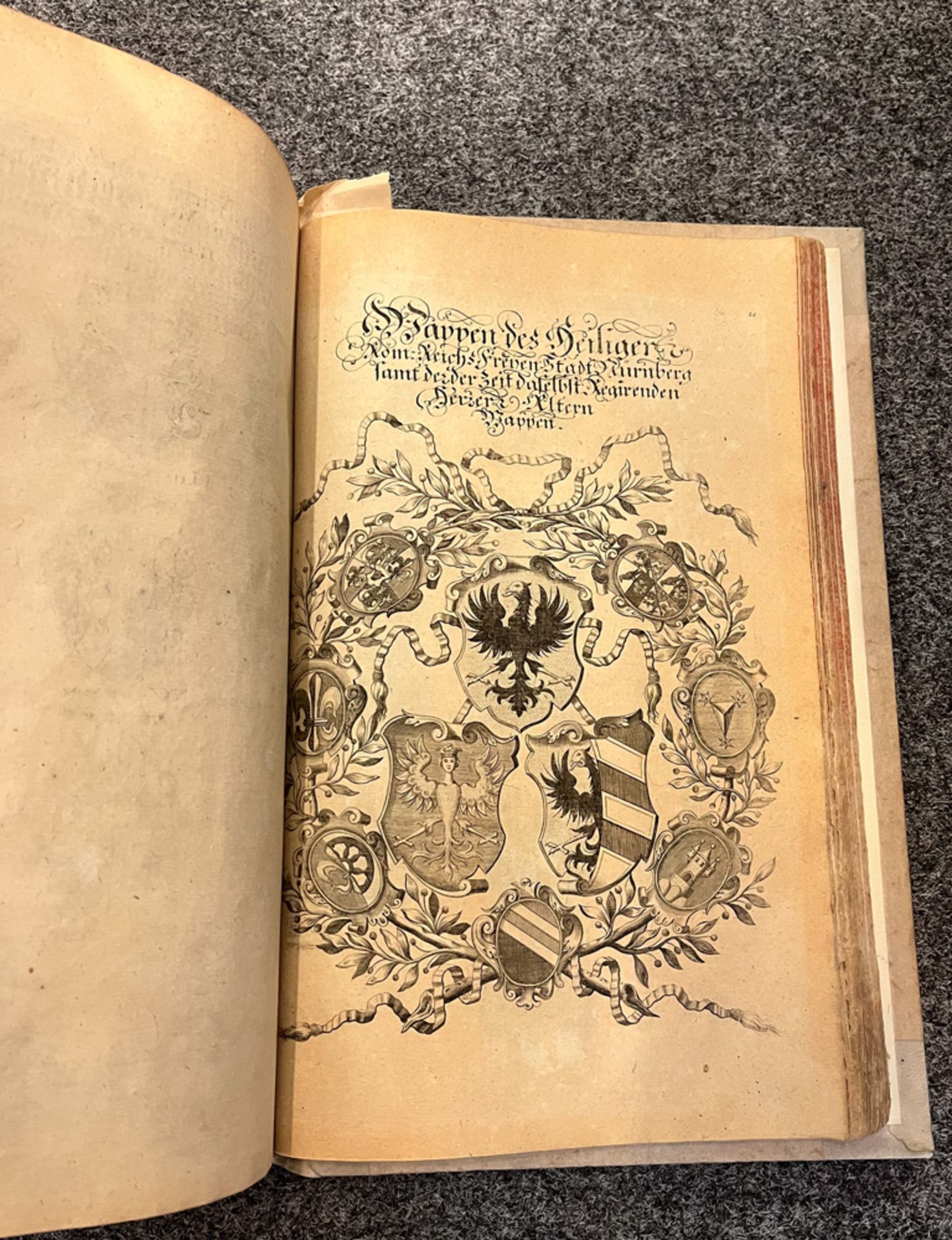 Fünf Bücher: Siebmacherisches Wappenbuch in sechs Teilen, Nürnberg 1734 (neu gebunden); drei - Image 12 of 16