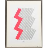 Leo Erb (1923-2012). „Ohne Titel (Herz)“. Farblithographie, re./u./sign./dat. (19)71, hi./Gl.