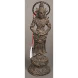 Stehender Vishnu. Asien. Bronze, H=20 cm.
