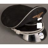 Schirmmütze eines Offiziers des II. WK. (getragener guter Zustand)