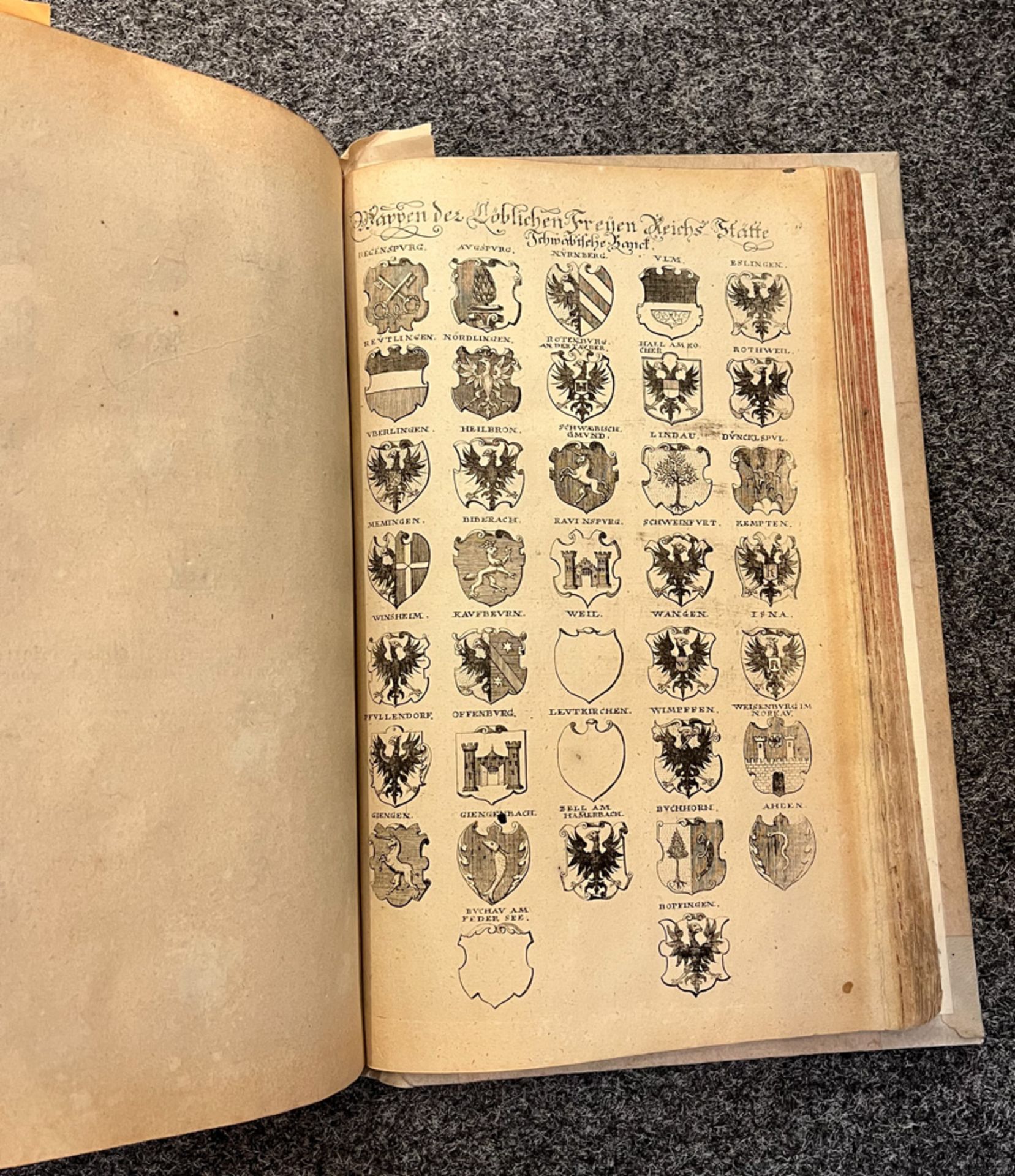 Fünf Bücher: Siebmacherisches Wappenbuch in sechs Teilen, Nürnberg 1734 (neu gebunden); drei - Image 14 of 16