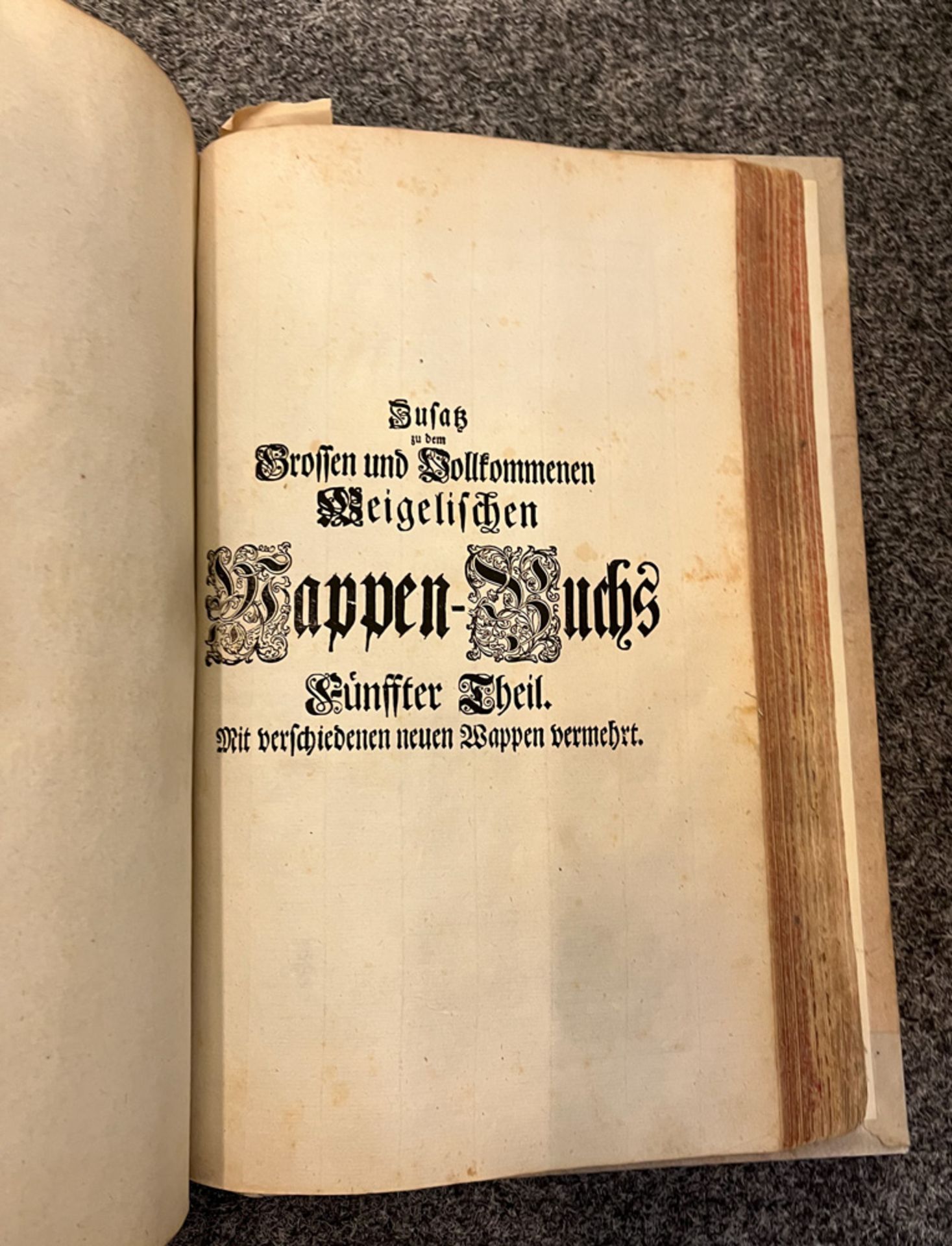 Fünf Bücher: Siebmacherisches Wappenbuch in sechs Teilen, Nürnberg 1734 (neu gebunden); drei - Image 11 of 16