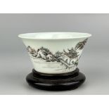 A Chinese ink painted cup, YongZheng Pr. 