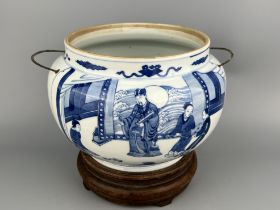 A Chinese blue&white vase, KangXi Pr.