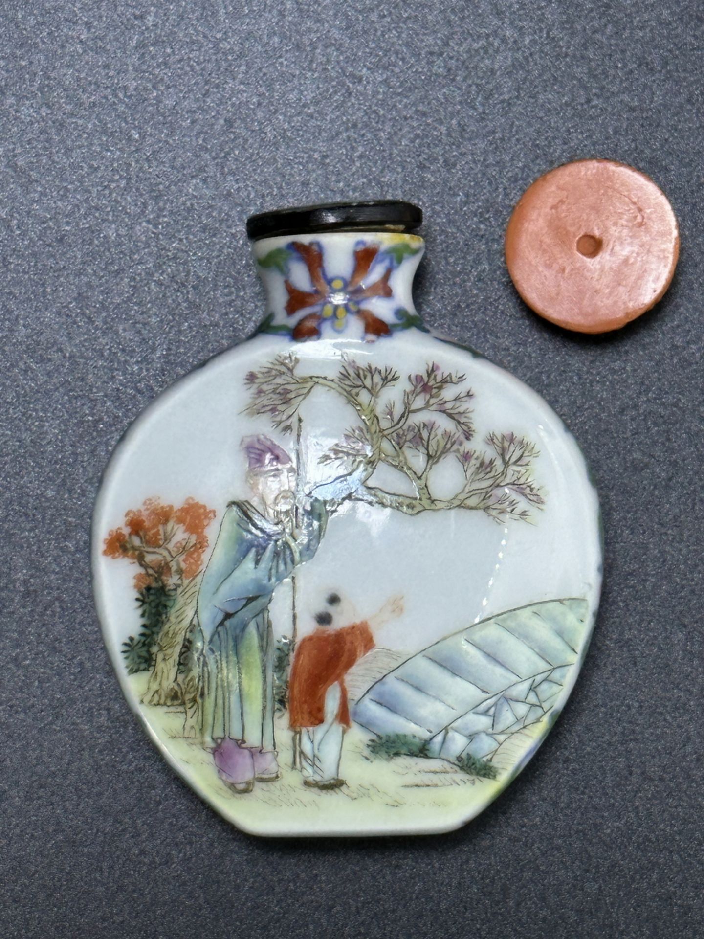 A Chinese snuff bottle, Qing Dynastry Pr.  - Image 7 of 8