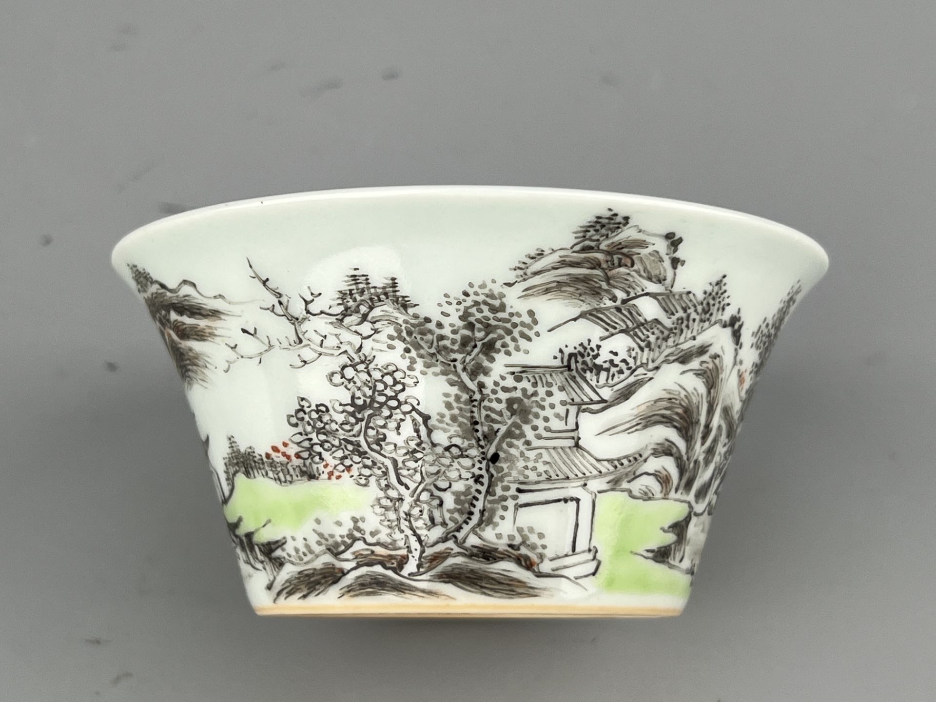 A Chinese ink painted cup, YongZheng Pr.  - Image 5 of 9