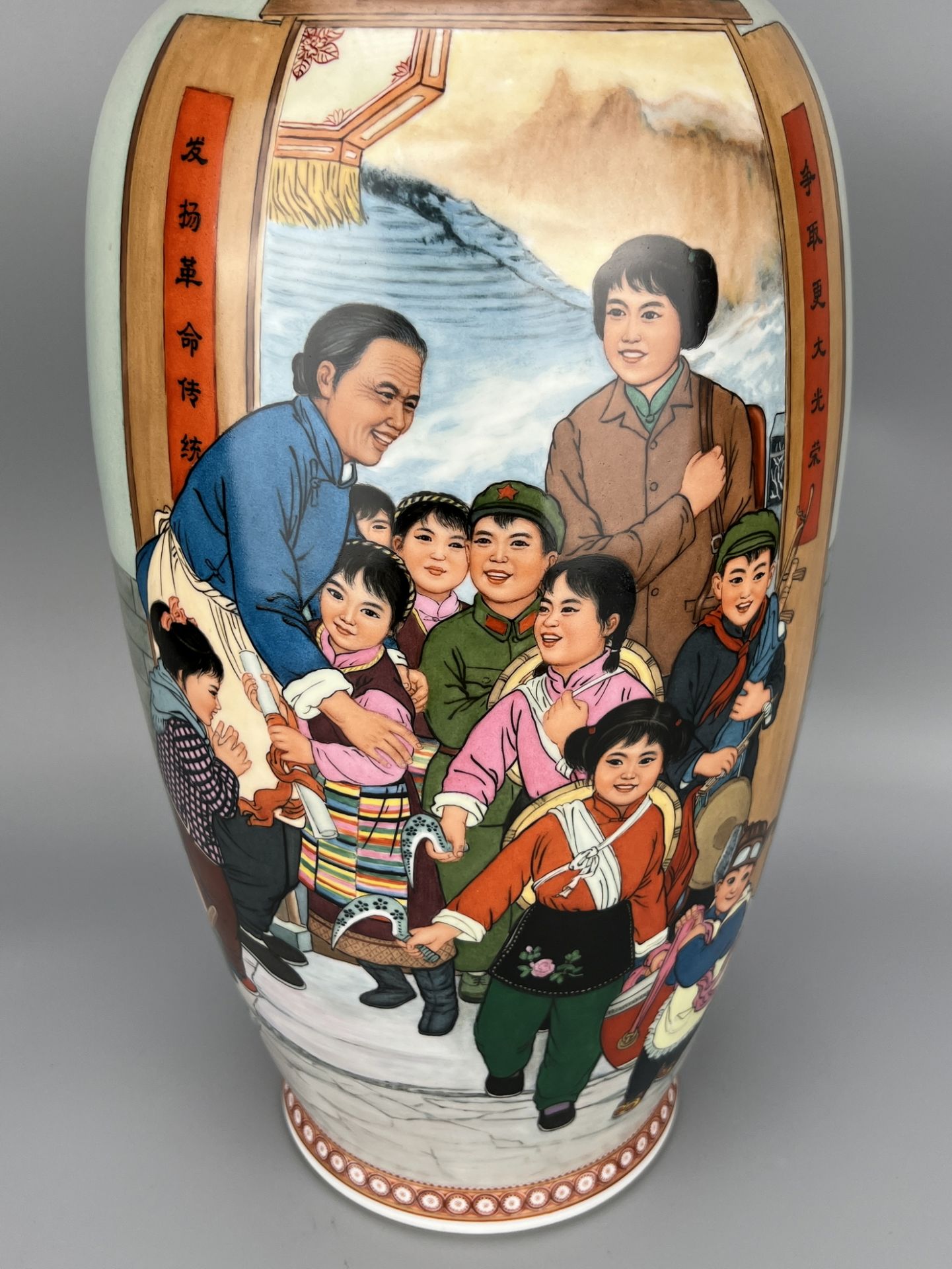A Chinese Famille Rose vase, acquired in 1970's. - Image 3 of 15