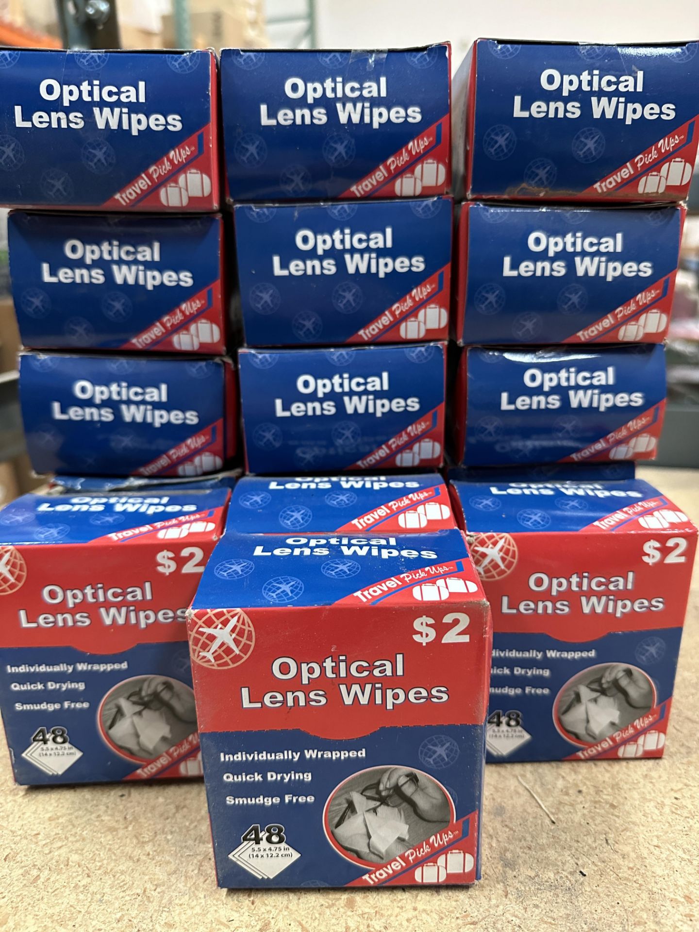 19 Packs of Optical Lense Wipes Travel Size, ARA13