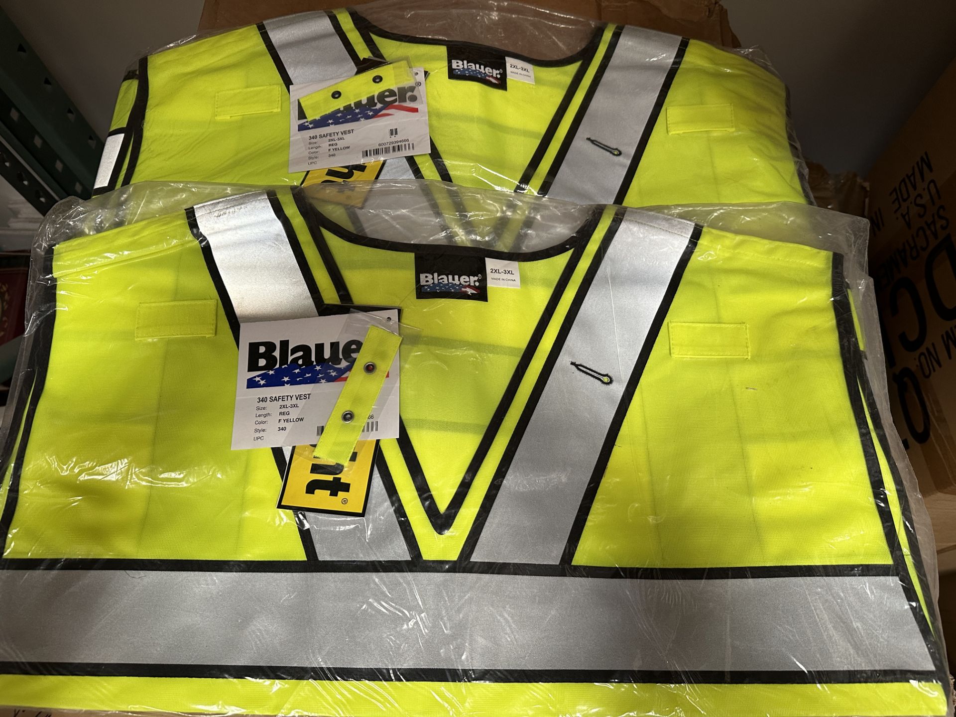 45+ Blauer Neon Work safety Vests Assorted Sizes - Image 3 of 5