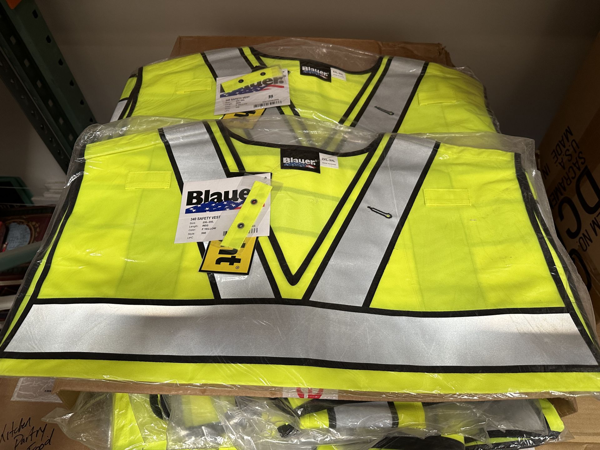 45+ Blauer Neon Work safety Vests Assorted Sizes - Image 2 of 5