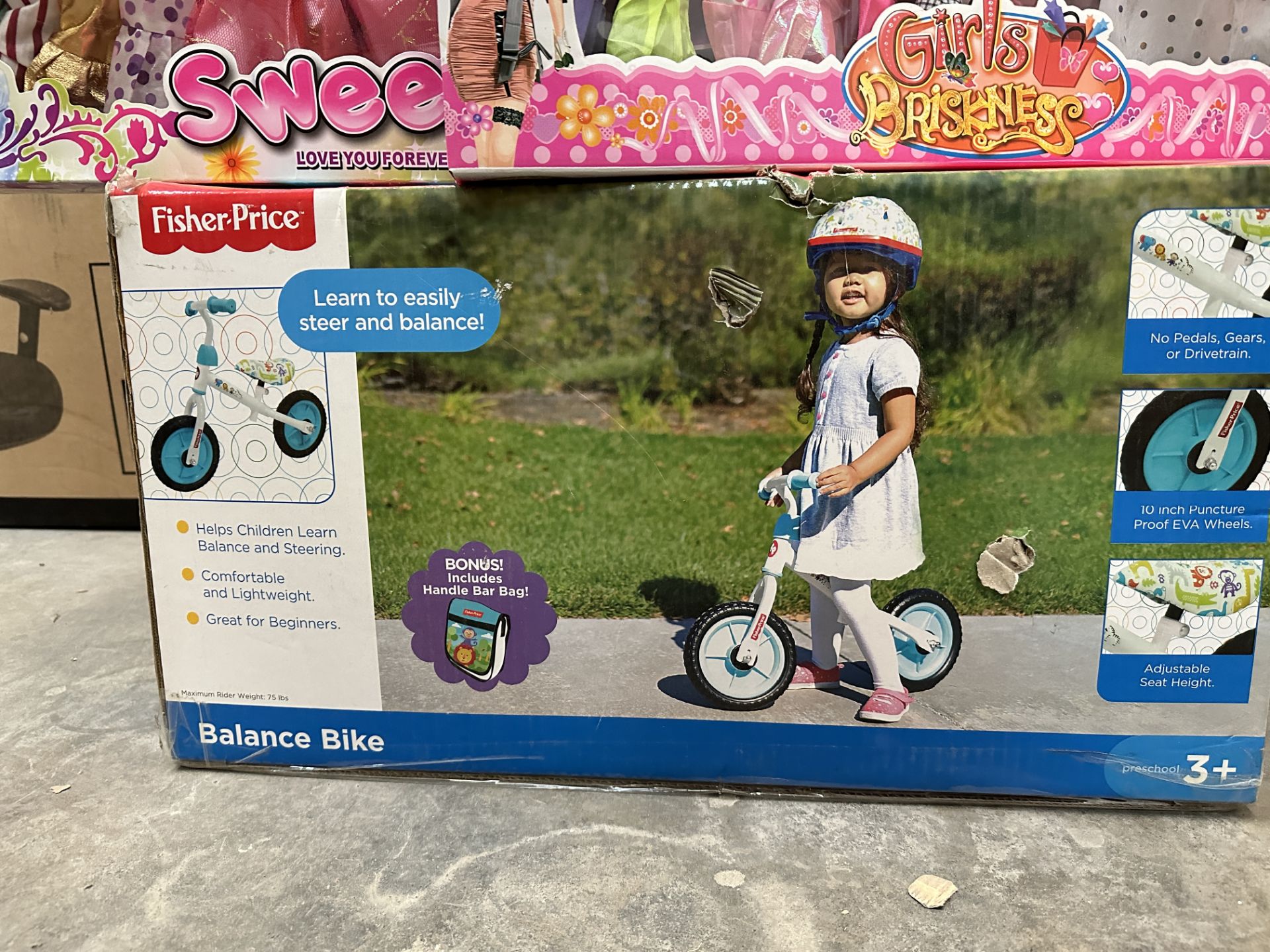 Lot of Large Girl's Toy sets. Dolls and Bicycle. - Image 3 of 4