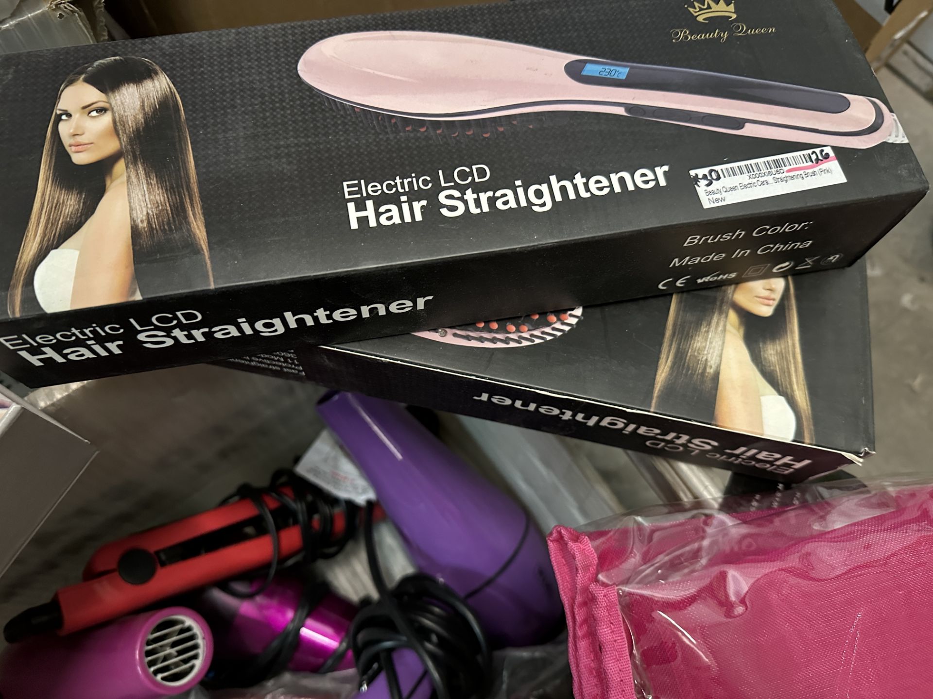 Assorted Lot of Hair Care Devices: Straighteners, Hair Dryers, Travel Bags, Etc., ARA12 - Image 3 of 5