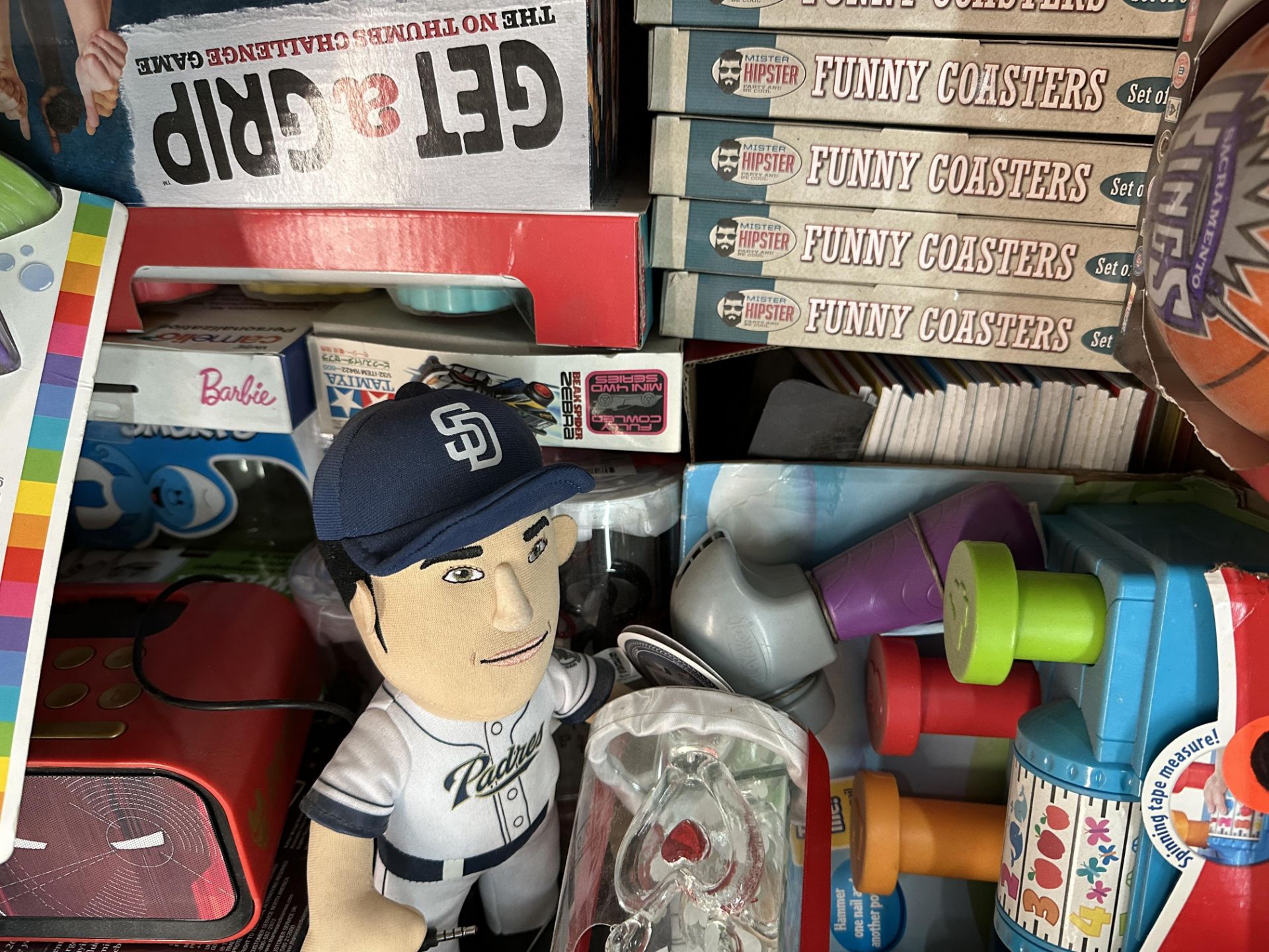 Large box of Toys, games, Padres Baseball Figures, Etc. ARA34 - Image 3 of 4