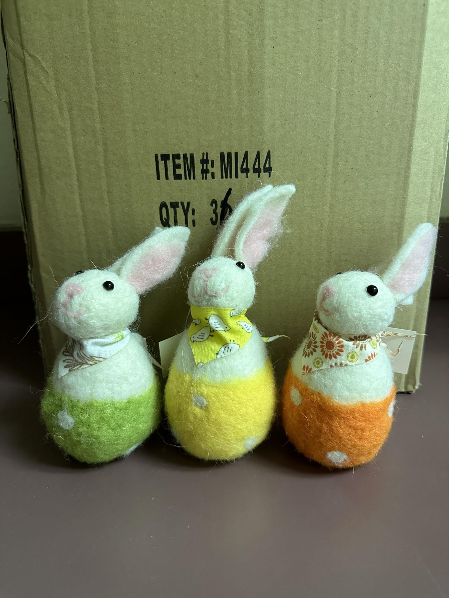 64x Bunny Rabbit Easter Plush Toys, Decorations, 4" MI444x2