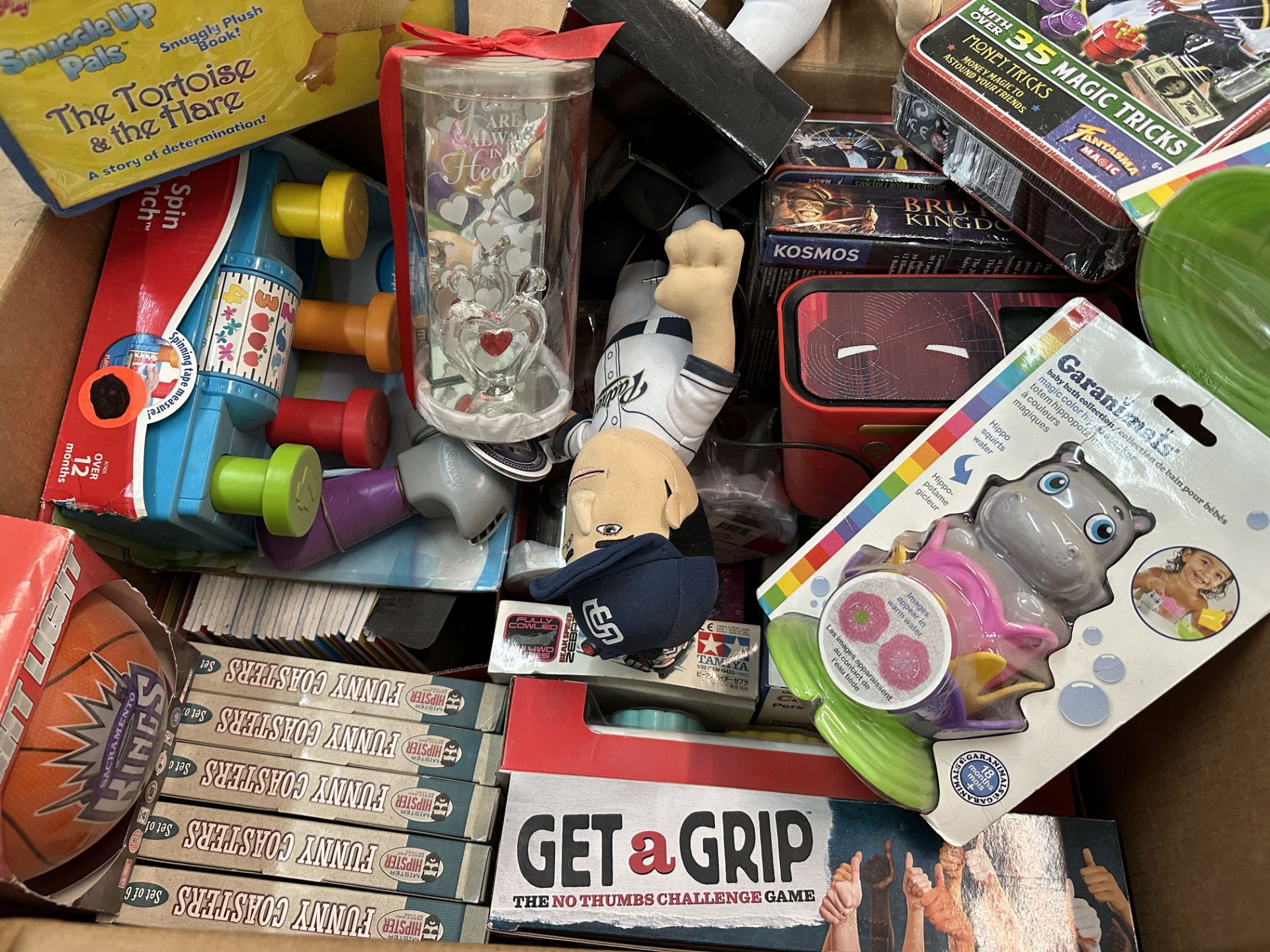 Large box of Toys, games, Padres Baseball Figures, Etc. ARA34 - Image 2 of 4