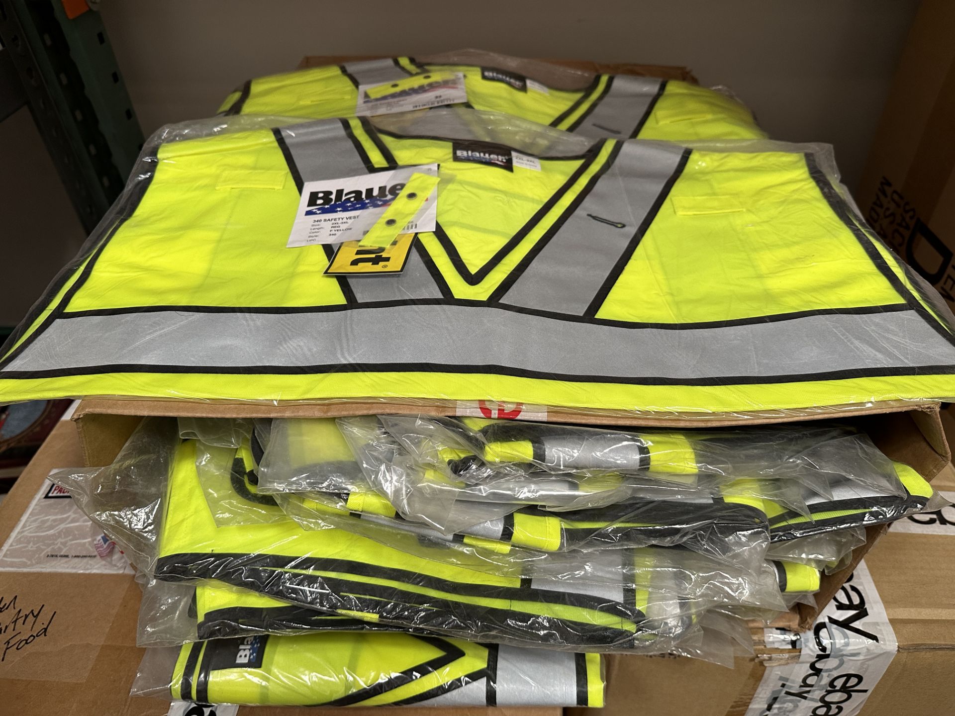 45+ Blauer Neon Work safety Vests Assorted Sizes