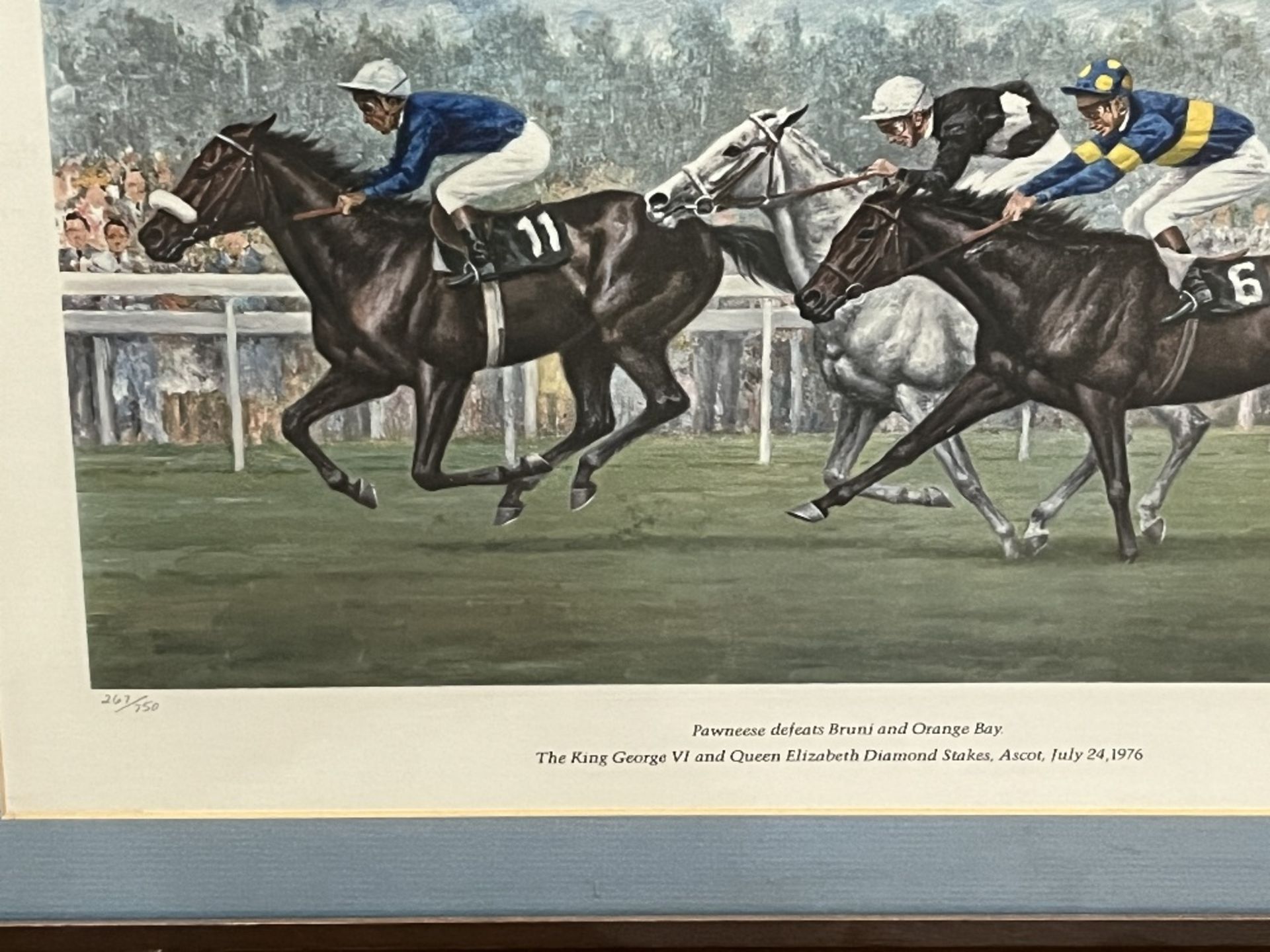 "Pawneese defeats Bruni and Orange Bay" by Richard Stone Reeves (1919-2005): Limited edition lithogr - Image 3 of 6