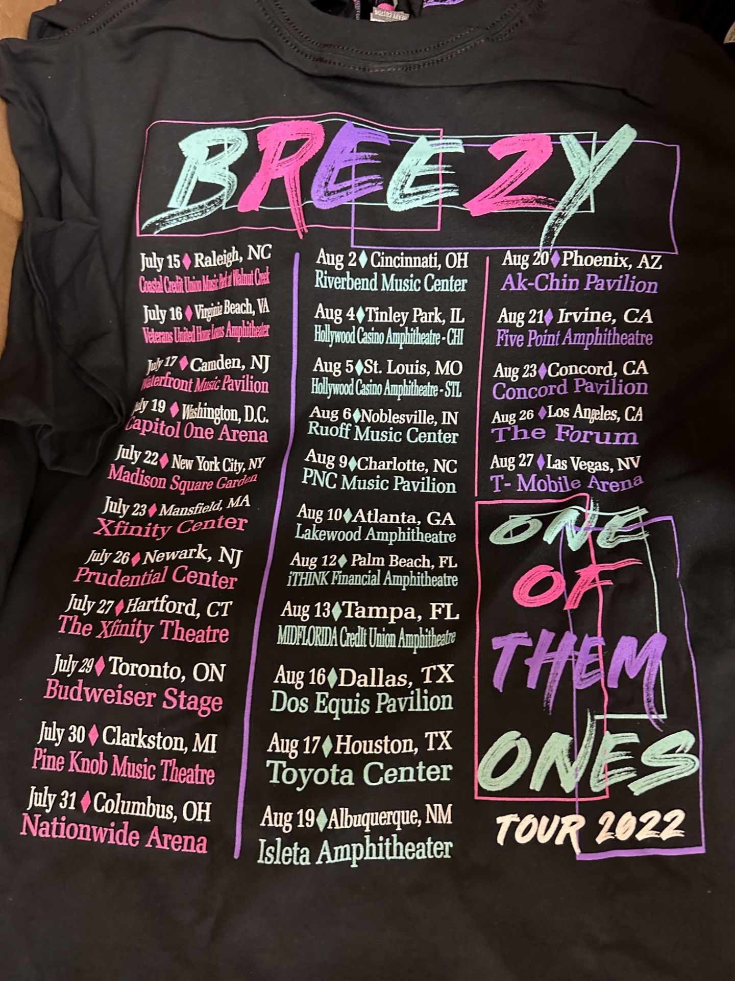 Very large Box of Chris Brown Breezy Tour T-Shirts, Assorted Sizes - Image 3 of 7