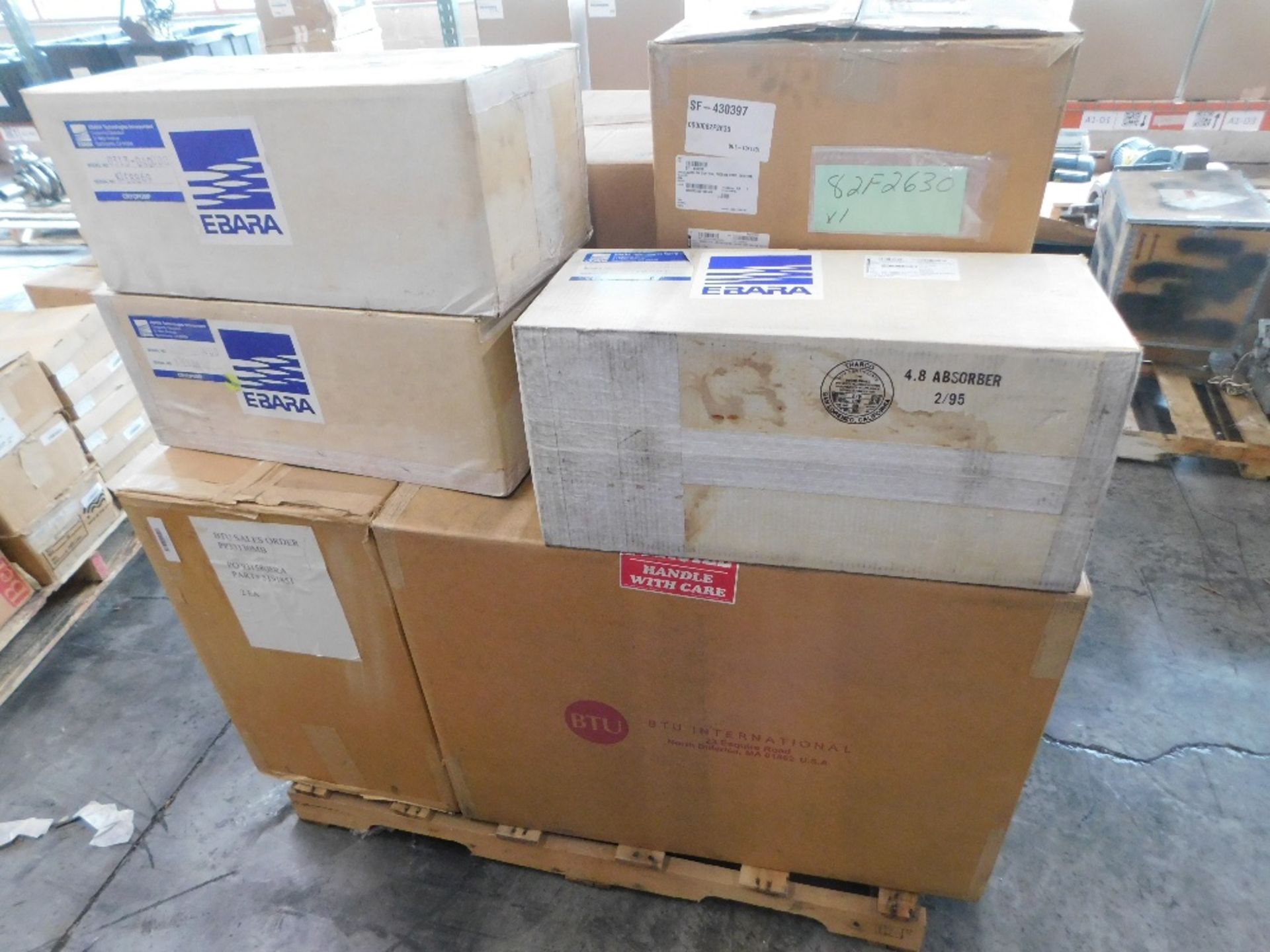 Assorted Industrial Equipment: Hydraulic Pumps, Valves, and Electric Heaters