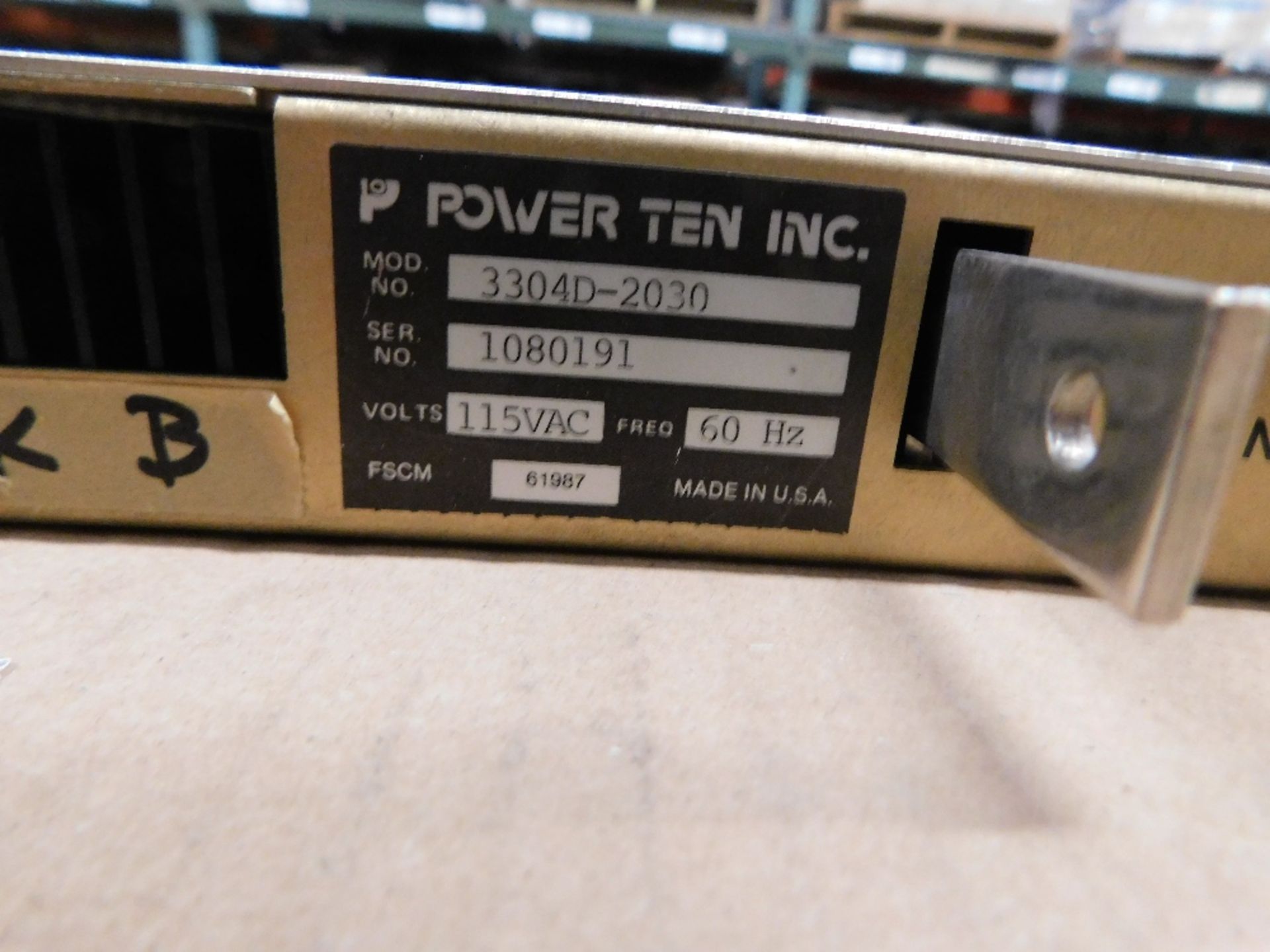 1x Power Ten Used Surplus SF-430824 Other Power Supplies 30A 0-20VDC - Image 5 of 5