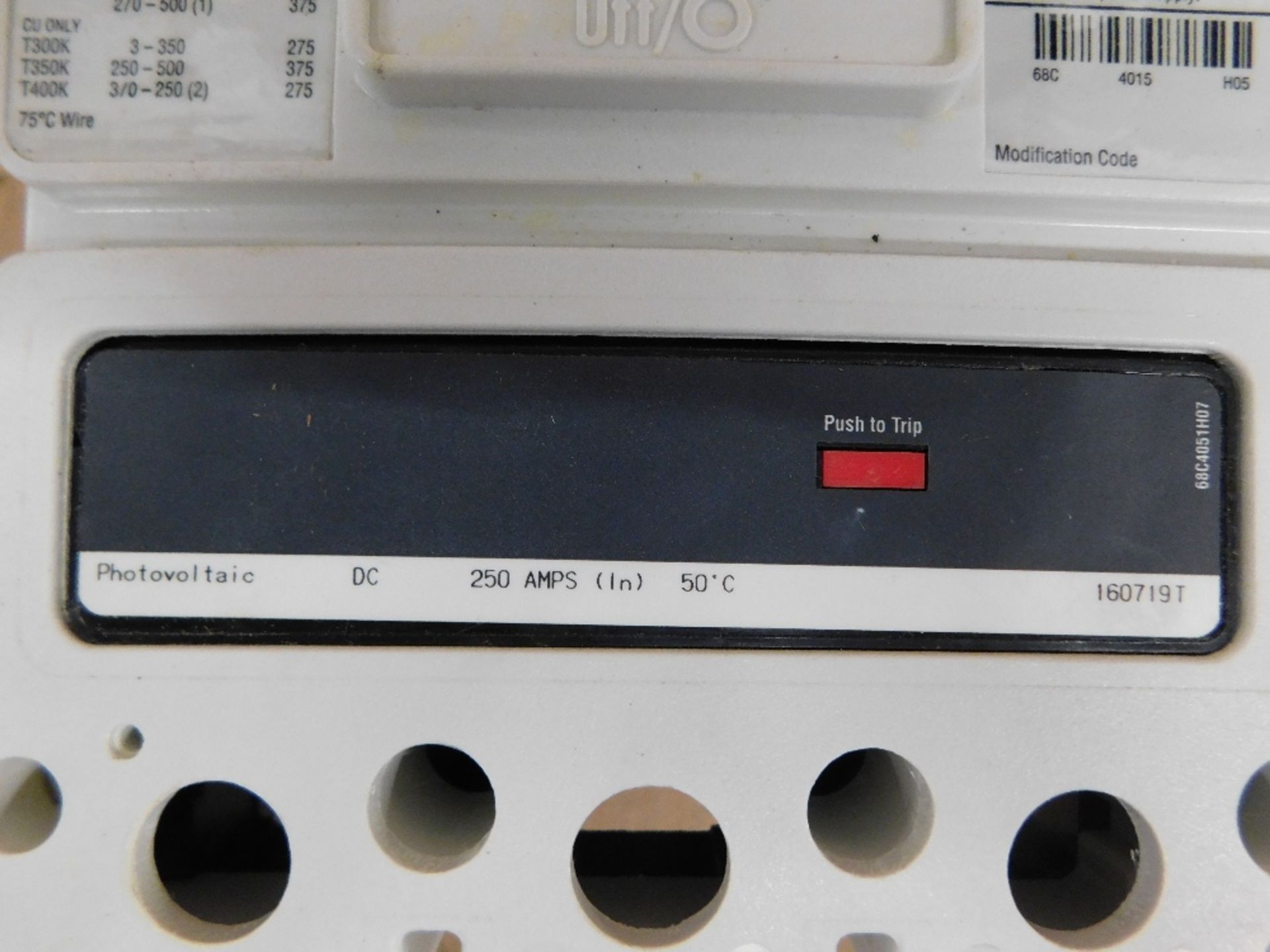 1x Eaton Unused Surplus CKDPV4250W Molded Case Breakers (MCCBs) K 4P 250A 1000V 50/60Hz 3Ph K Frame - Image 8 of 9
