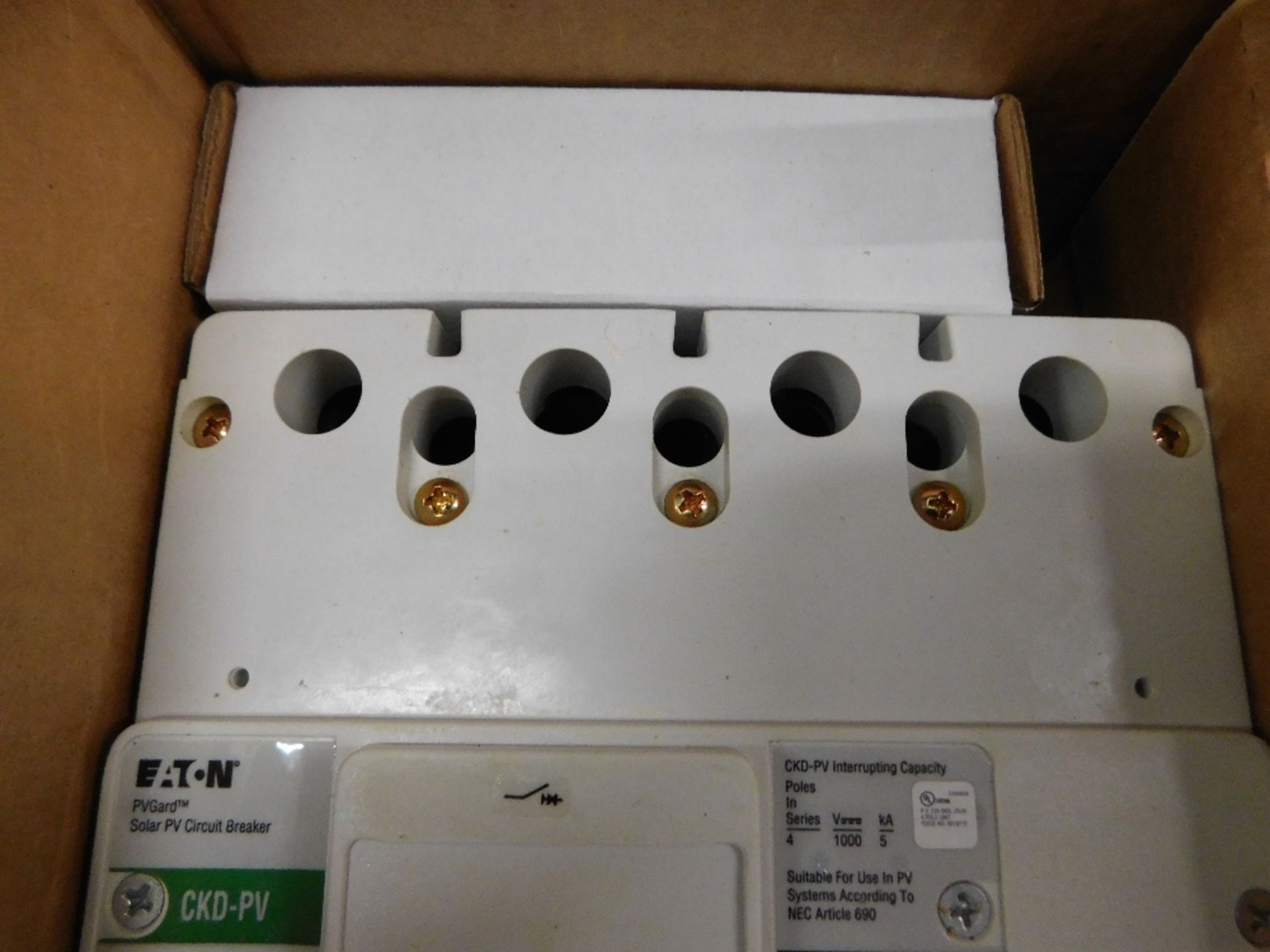 1x Eaton Unused Surplus CKDPV4175W Molded Case Breakers (MCCBs) K 4P 175A 1000V 50/60Hz 3Ph K Frame - Image 6 of 6