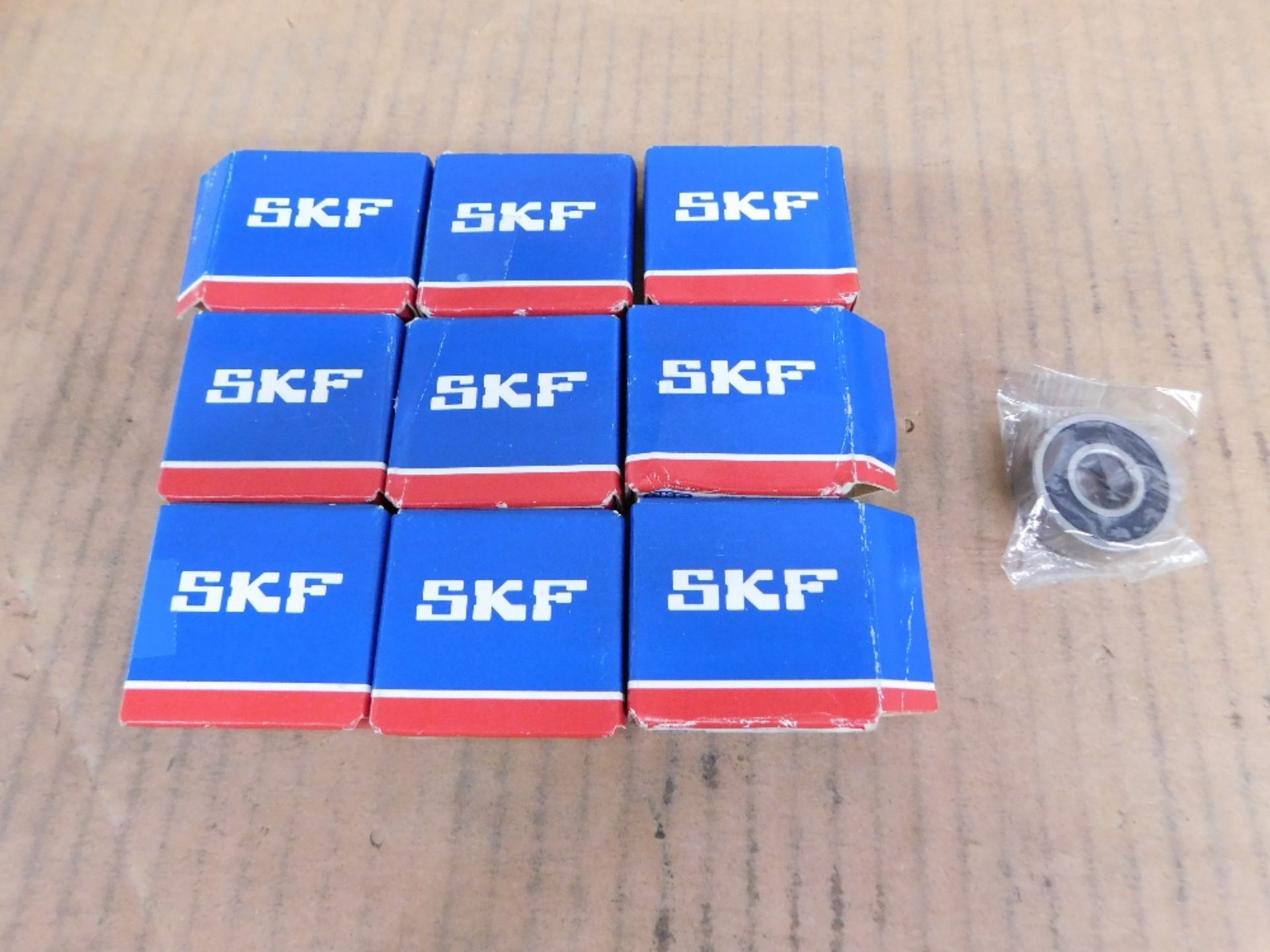9x Skf Unused Surplus 6201-2RSJEM Bearings and Bushings