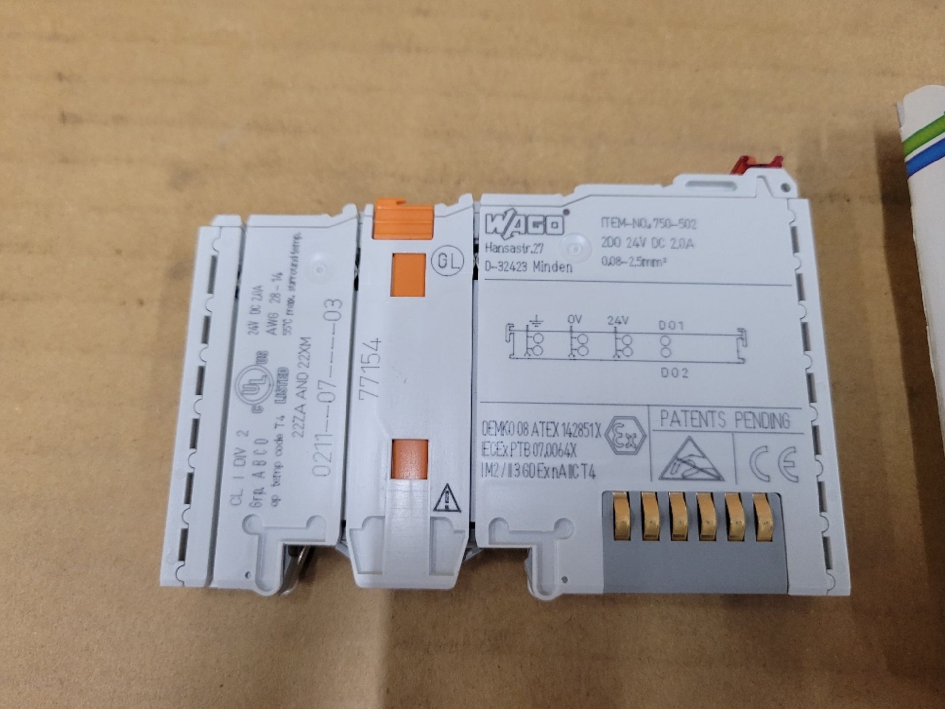 1x Wago 750-502 Programmable Logic Controllers PLCs Output Module 2A 24VDC - Image 3 of 3