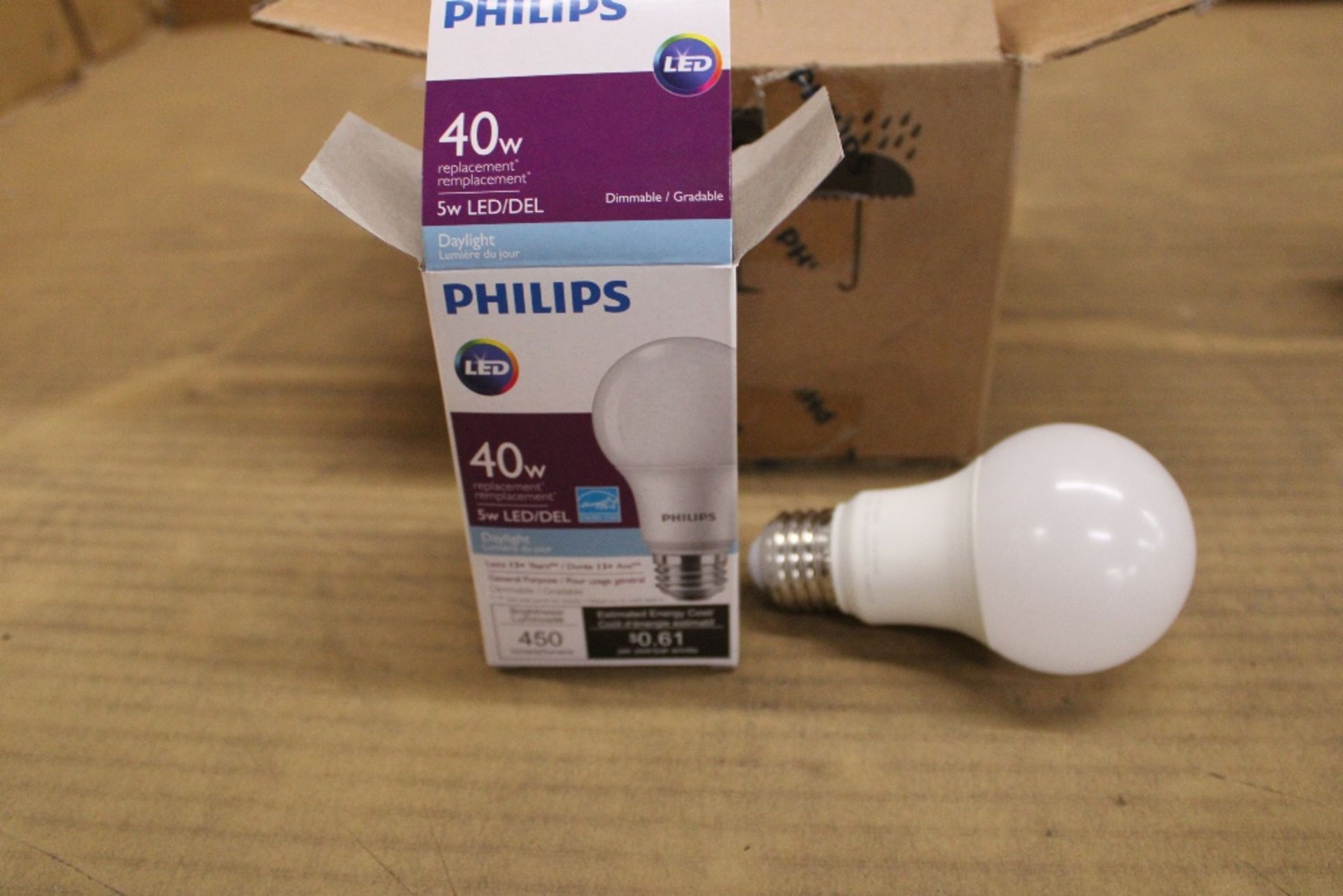 126x Philips 5A19/PER/950/P/E26/DIM Miniature and Specialty Bulbs Replacement Light 40W 450 Lumens - Image 4 of 4