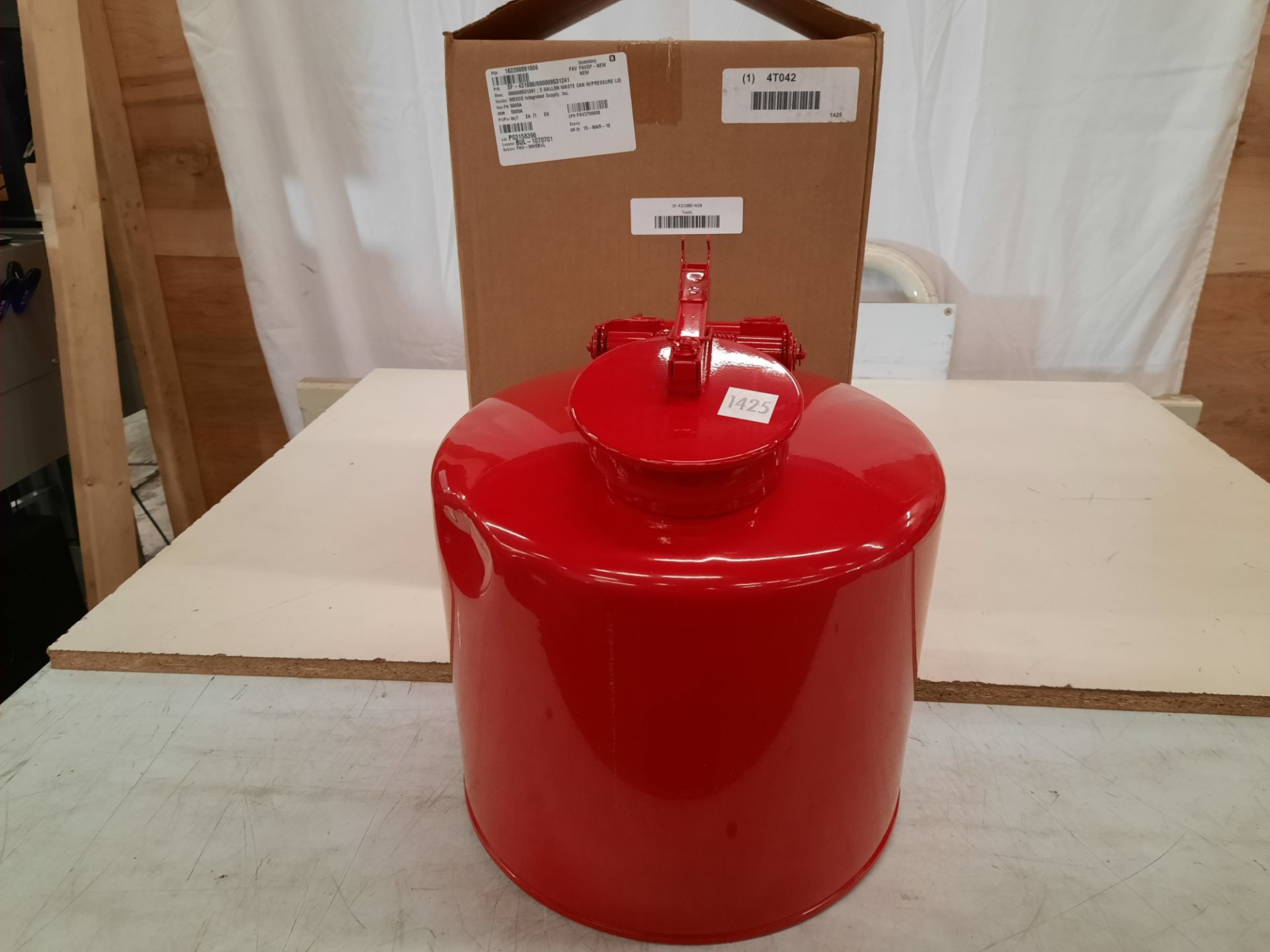 8x Unbranded SF-431080 Other Tools Waste Container With Pressure Lid