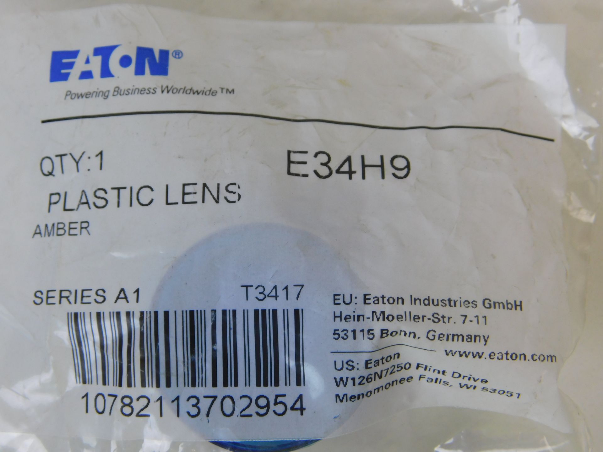 100x Eaton E34H9 Contact Blocks and Other Accessories LENS Blue EA Push Button