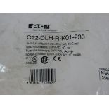 25x Eaton C22-DLH-R-K01-230 Pushbuttons Illuminated 230V 1NC EA