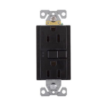 17x Eaton SGF15BK Outlets Self-Test Receptacle 2P 15A 125V Black 3Wire EA