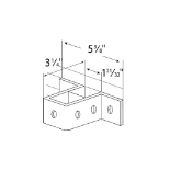 12x Thomas & Betts A211-EG Service Masts/House Brackets/Insulation U-Fitting