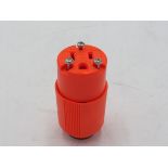 105x Eaton BP3487-4RN Plugs Connector 15A 125V Orange EA