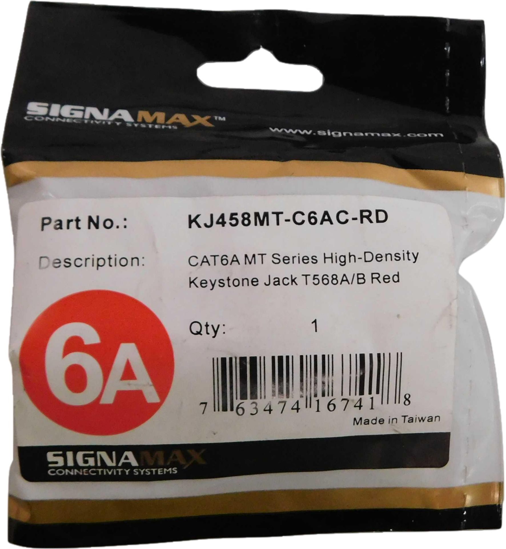 15x Signamax KJ458MT-C6AC-RD Misc. Cable and Wire Accessories EA