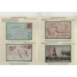 1903-06 Picture postcards from abroad, all deemed to be liable to letter rate due to messages on the