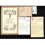 Lord's Cricket Ground/M.C.C. c.1880-98 Letters (2) and a ½d postcard all with differing "MCC Lord'