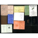 England - Fixture Cards. 1874-1939 Club fixture cards including 1879 Uxbridge C.C card signed by