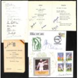 New Zealand. 1947-2008 Ephemera and signed covers, including 1947 M.C.C Tour of N.Z programme of