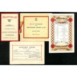 M.C.C - Anniversary Dinners. 1897 Centenary Dinner Menu with a fine printed border depicting cricket